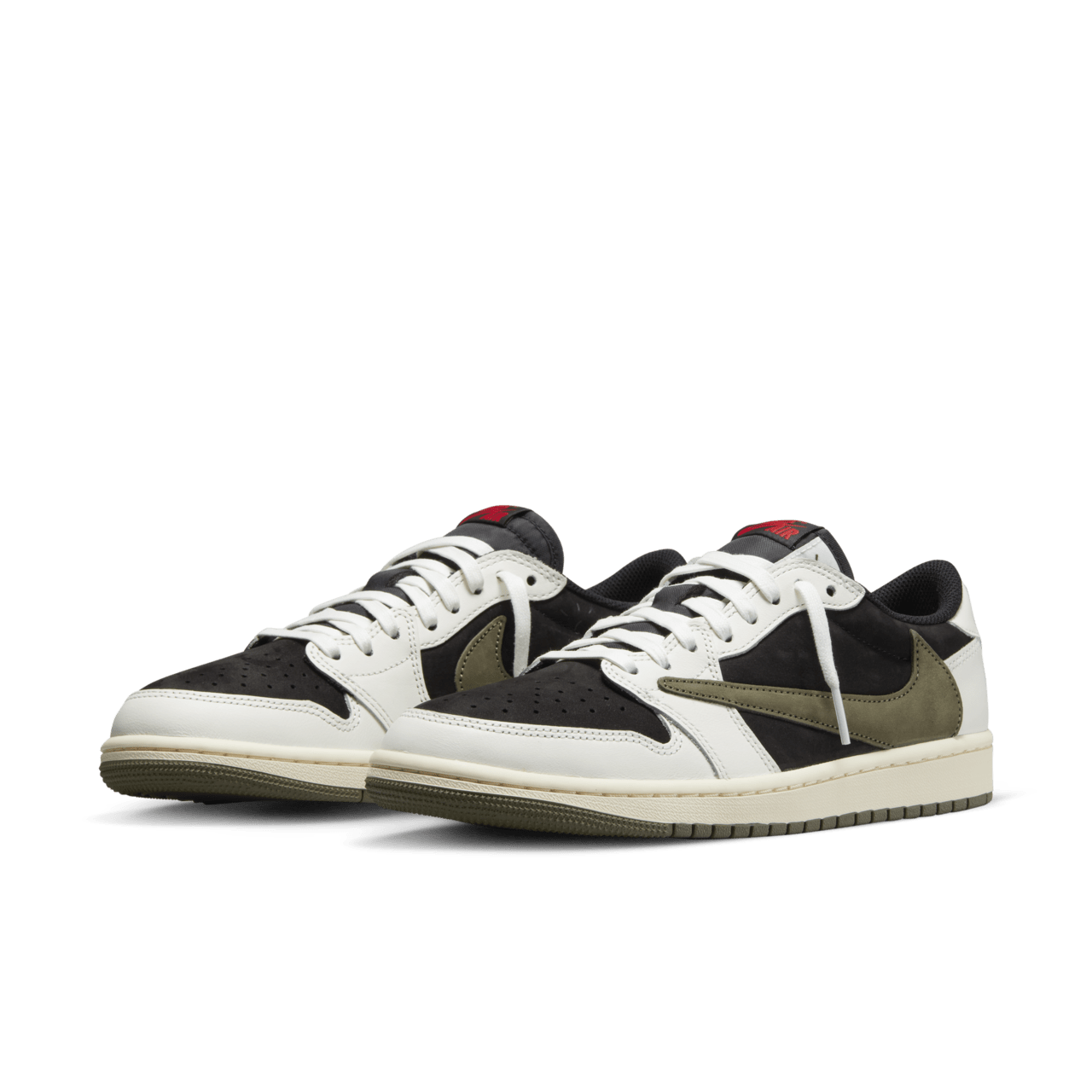 Air Jordan 1 Low x Travis Scott Medium Olive fur Damen DZ4137 106 Erscheinungsdatum. Nike SNKRS